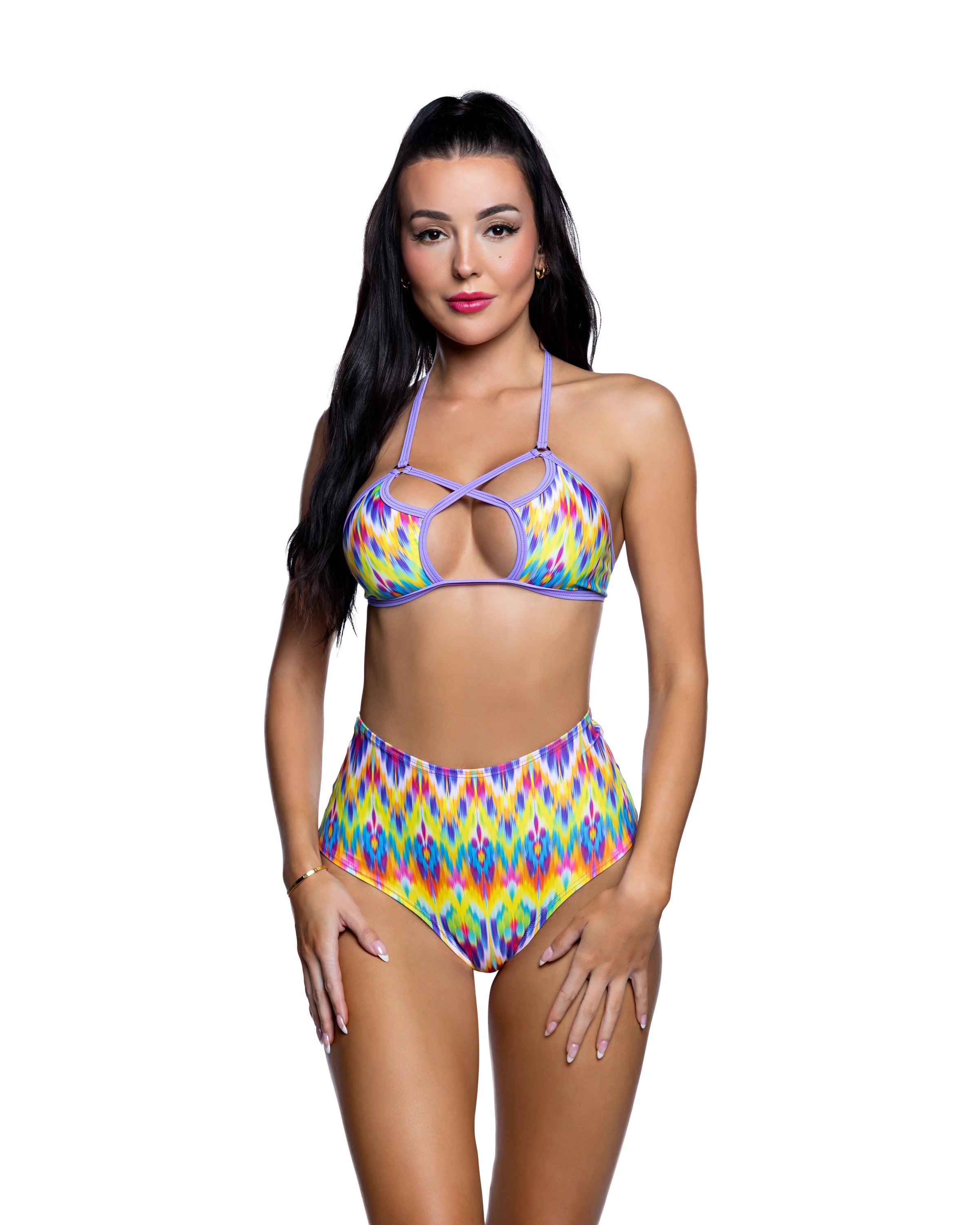 High waist shorts rave outfit, view 1